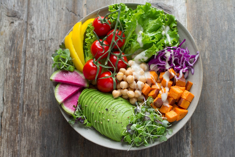 Garden harvest bowl in a digital restaurant menu